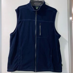 Bass mens fleece zip up vest